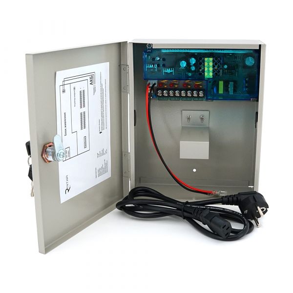 
					Імпульсне джерело безперебійного живлення DC12-5А Ritar UPS-P12/5/7 4СH (корпус метал) під АКБ 7-9А (230x186x72mm)