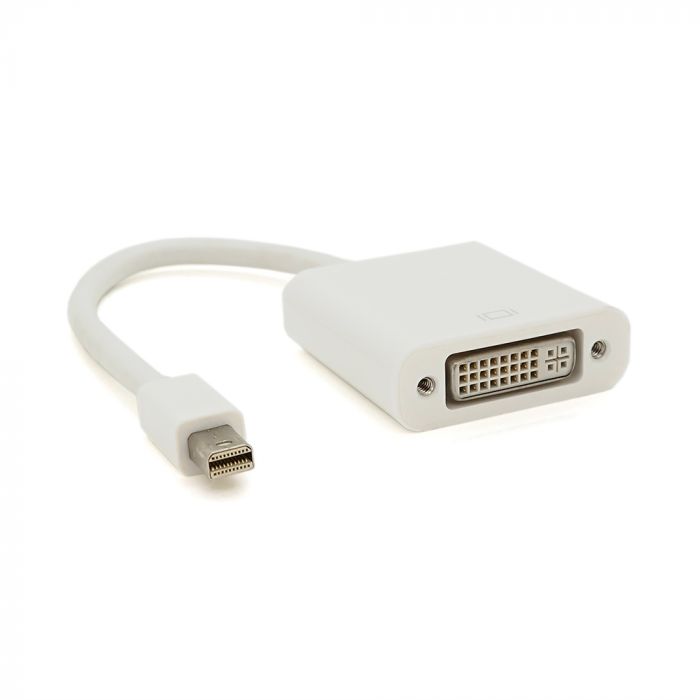 
					Конвертер mini Display Port (тато) на DVI (мама) 30cm, White, 4K / 2K, Пакет