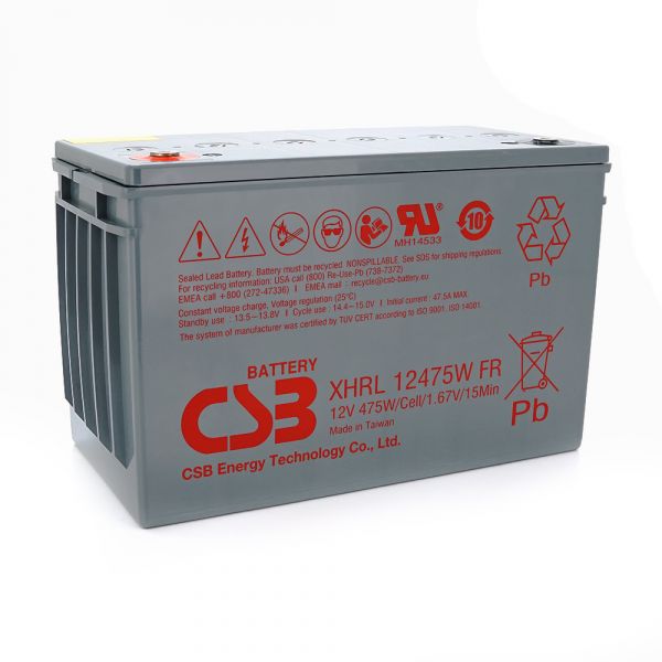 
					Аккумуляторная батарея CSB XHRL12475W, 12V 118.8Ah (343х213х170мм)