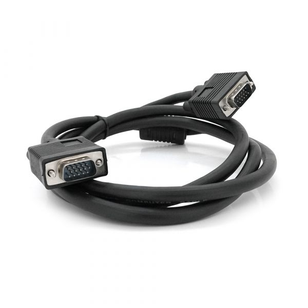 
					Кабель Merlion VGA 1.5m, male to male (тато-тато), 1 ферит, чорний, Пакет Q125