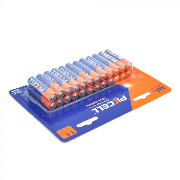
					Батарейка лужна PKCELL 1.5V AAA / LR03, 24 штуки в блістері ціна за блістер, Q12
