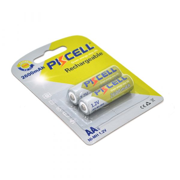 
					Акумулятор PKCELL 1.2V AA 2600mAh NiMH Rechargeable Battery, 2 штуки в блістері ціна за блістер, Q12