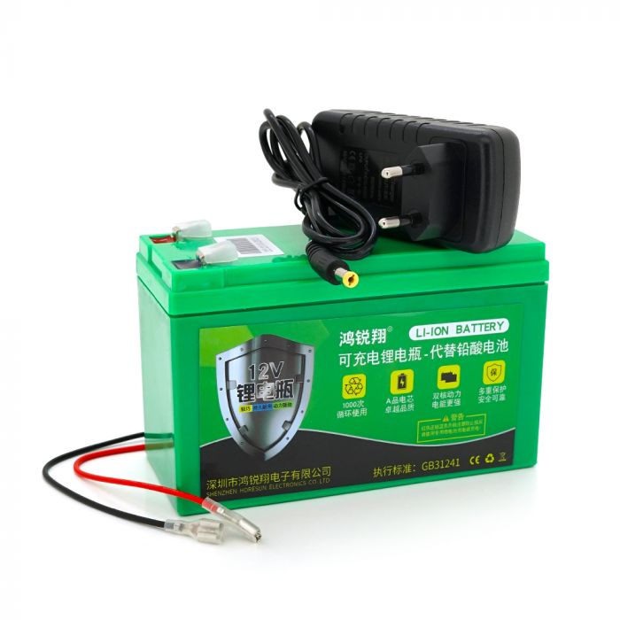 
					Аккумуляторна батарея літієва 12 V 21A с елементами Li-ion 18650  (150X65X94)  вага 1162 грамм + зарядний пристрій 12,6V 2A