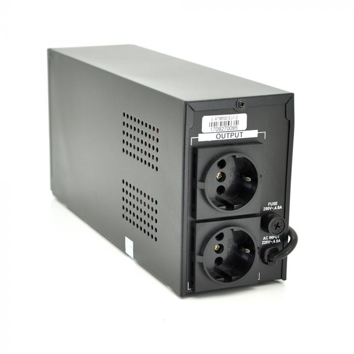 
					ДБЖ Ritar E-RTM500 (300W) ELF-D, LCD, AVR, 2st, 2xSCHUKO socket, 1x12V7Ah, metal Case. Q4 (370*130*210) 4.8 кг (310*85*140)