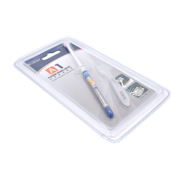 
					Паста термопровідна PCcooler A1 2g, шприц, Grey,> 7.5,0W / m-K, <0.006 ° C-in² / W, -50 ° ≈180 °, В'язкість -85K cPs, блістер Q50
