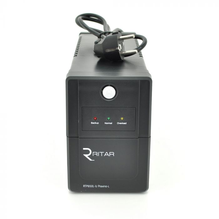 
					ДБЖ Ritar RTP650L-U (390W) Proxima-L, LED, AVR, 2st, USB, 2xSCHUKO socket, 1x12V7Ah, plastik Case ( 340 x 140 X 205) 4.7 кг Q4