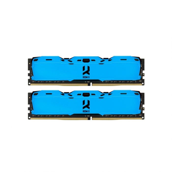 Пам'ять DDR4  16GB  3200MHz PC4-25600  (Kit of 2x8GB)  Goodram Iridium X Blue (IR-XB3200D464L16SA/16GDC)