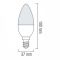 Лампочка LED Horoz (E14, 6W, 4200К, 480 Лм, свічка) (001 003 0006 4200)