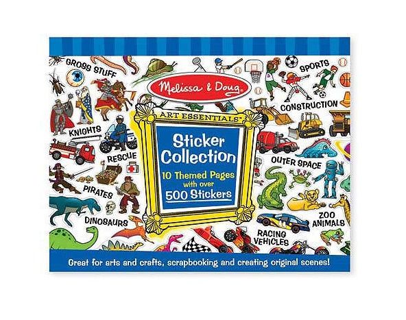 Набір блакитних наліпок Melissa & Doug 500шт (MD14246)