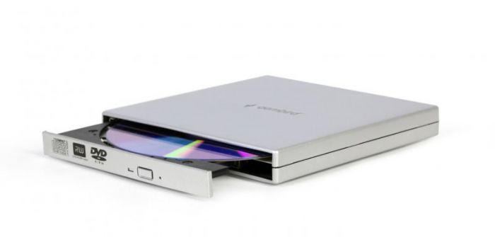 Оптичний привід зовнішній DVD+/-RW Gembird DVD-USB-02-SV   USB 2.0