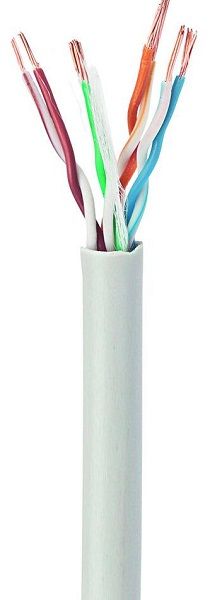 Кабель CAT 5e UTP Cablexpert (багатожильний, CCA с AWG24)  неекранований фольгою 100м (UPC-5004E-L/100)