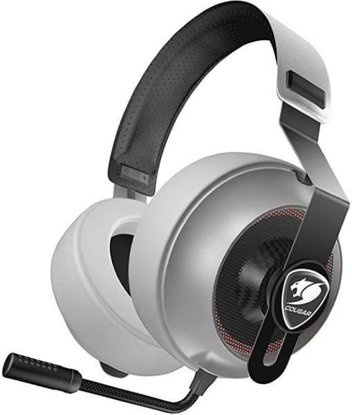 HeadPhone+Mic Cougar Phontum Essential Ivory ігрова гарнітура 40 мм драйвера, Ivory+Black