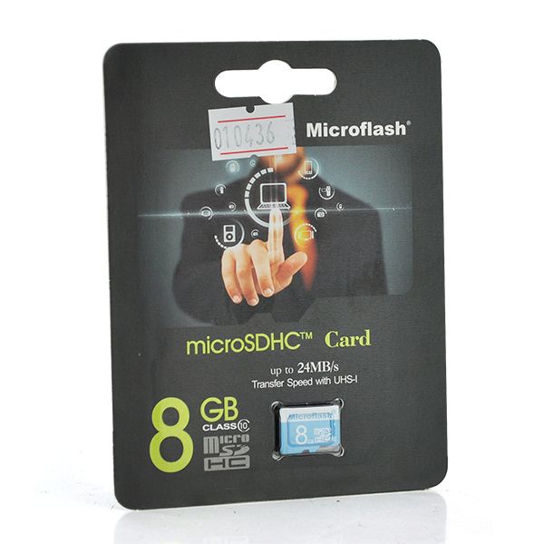 
					Карта пам'яті Microflash Micro SD, швидкість передачі даних 28 MB / s, class10, 8G