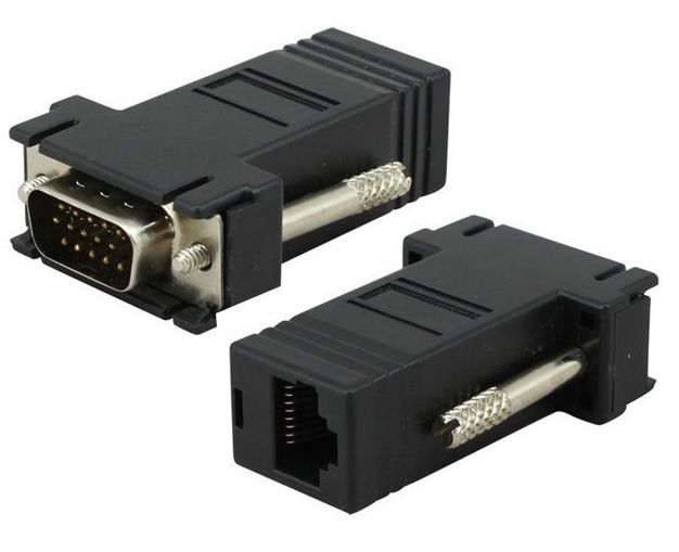 
					Пасивний подовжувач VGA, RJ-45 to VGA