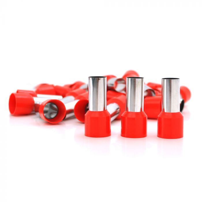 
					Кабельний наконечник VE50-20, 50,0мм перетин затискання кабелю, довжина мідної трубки 20мм, ізоляція, 100шт в упаковці, ціна за упаковку