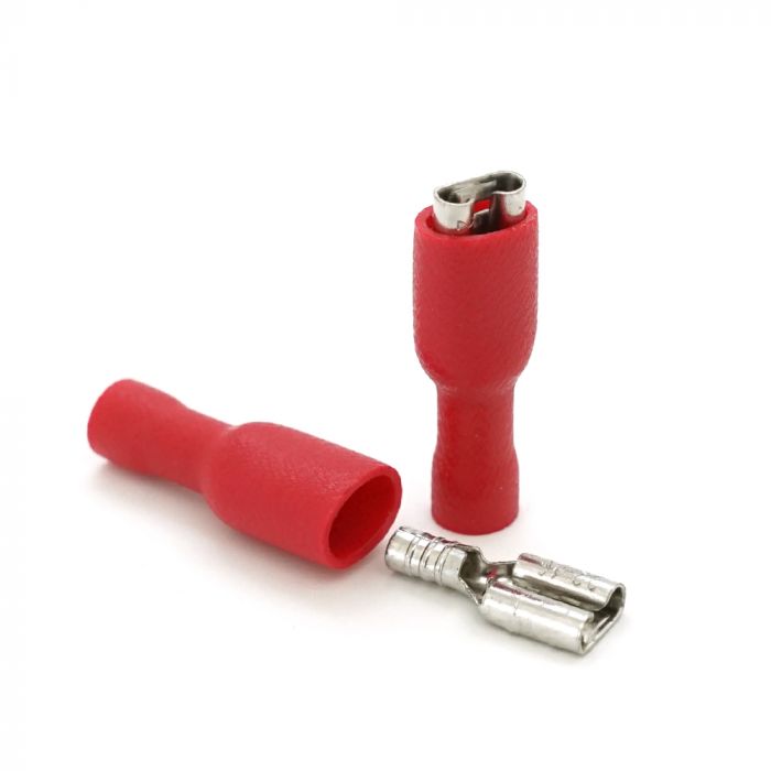 
					Роз'єм вібростійкий плоский повністю ізольований FDFD1.25-187, провід 0.5-1.5, максимальний струм 10А, під обтискача, латунь, 100шт в упаковці, ціна за упаковку