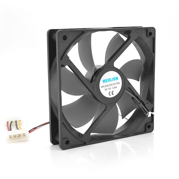 
					Кулер корпусний Merlion 9025 DC sleeve fan 4pin 92 * 92 * 25мм, 1300об / хв