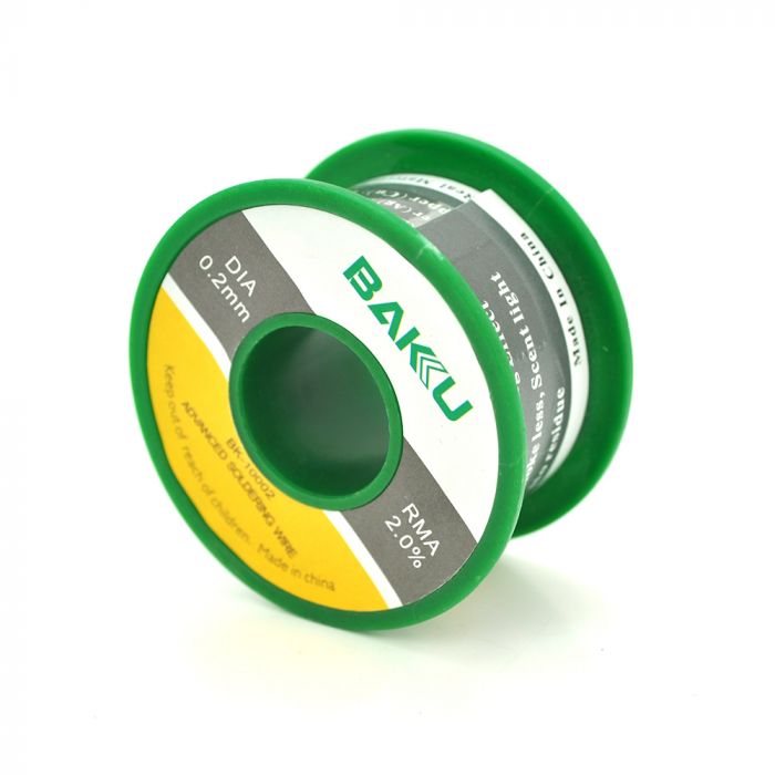 
					Припій BAKKU дротяний Solder wire BK10002 DIA 0,2mm (50g)