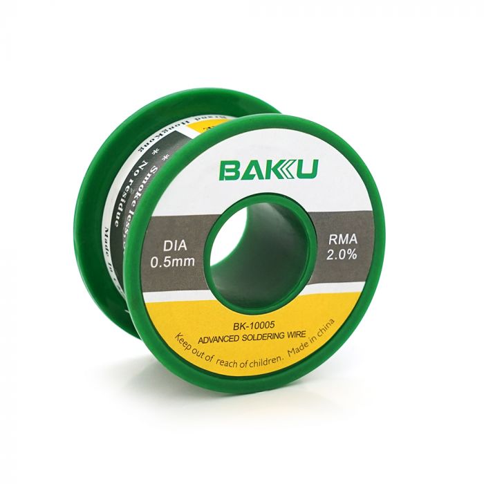 
					Припій BAKKU дротяний Solder wire BK10005 DIA 0,5mm (50g), OEM