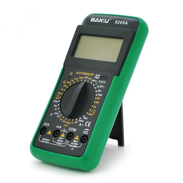 
					Мультиметр BAKKU BK-9205A Вимірювання: V, A, R
