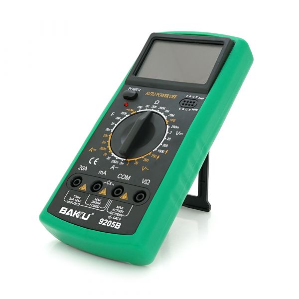 
					Мультиметр BAKKU BK-9205B Вимірювання: V, A, R