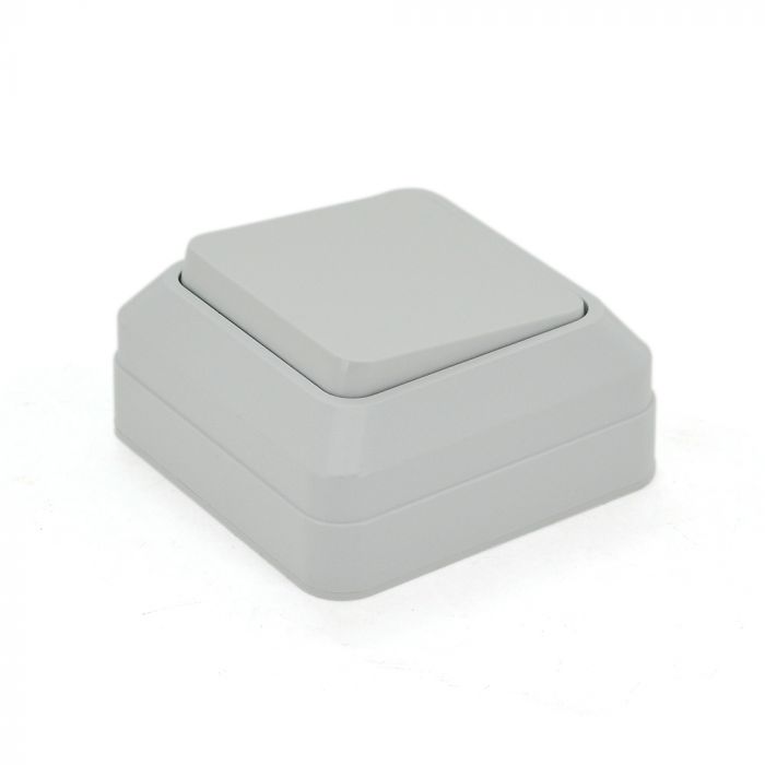 
					Вимикач одинарний зовнішнього монтажу O0021, White, Q20