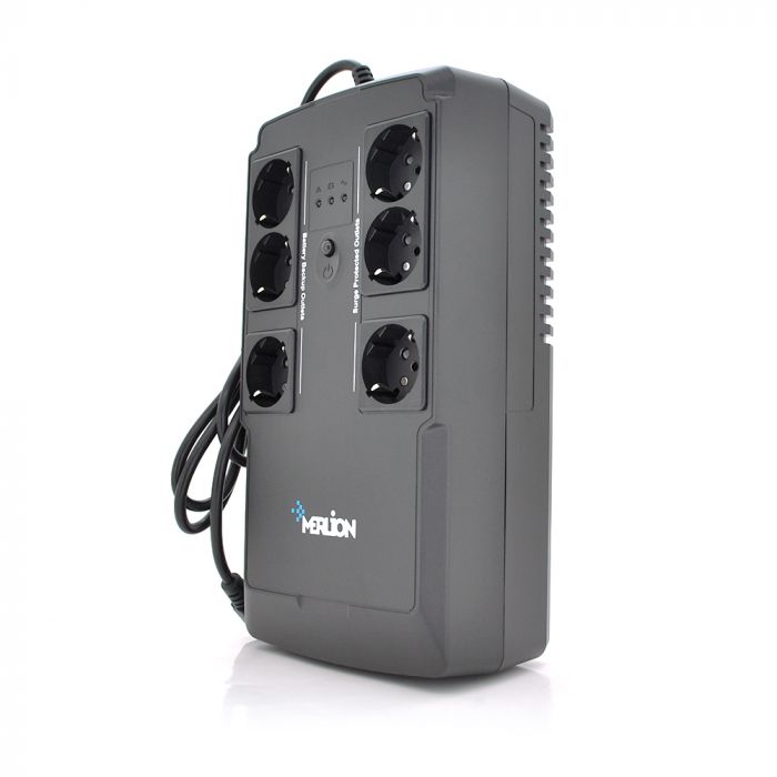 
					ДБЖ Merlion BUDA 400 (210W) LED, 180-270VAC, AVR 1st, 6 SCHUKO (3 * BatteryBackup + 3 * Surge), 1x12V4Ah, plastik Case Q4 (305x159x95) 2.5кг
