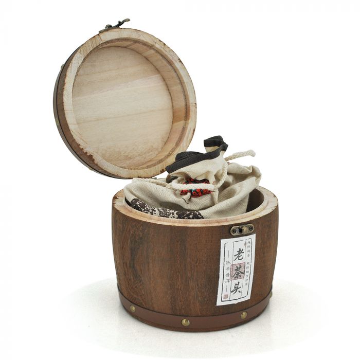 
					Китайський чорний чай Menghai old tree Pu'er, 500g (Дерев'яна бочка), ціна за бочку, Q1