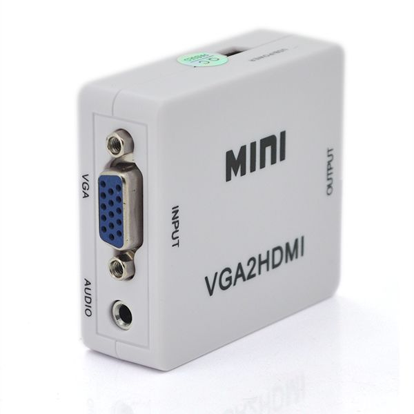
					Конвертер Mini, VGA2HDMI, ВИХІД HDMI (мама), на ВХІД VGA (мама) 720P / 1080P, White, BOX