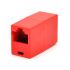 
					З'єднувач RJ45 8P8C мама / мама RJ45 для з'єднання кабелю, червоний, Q100