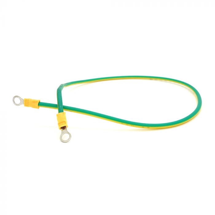 
					Перемичка (з'єднувач) 500 мм 2,5 мм2 під болт М6 (6,3 мм внутрішній діаметр) для акумуляторів, ціна за штуку