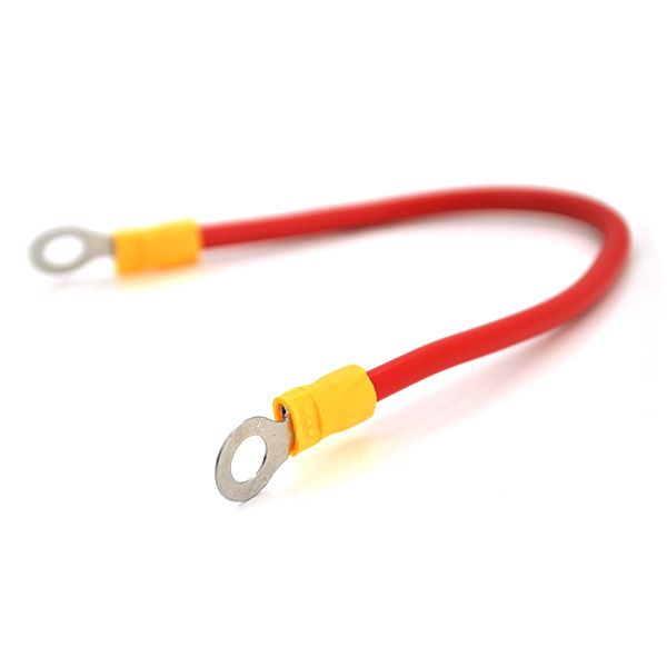 
					Перемичка (з'єднувач) 100 мм 6 мм2  під болт М6 (6,3 мм внутрішній діаметр) для акумуляторів, ціна за штуку