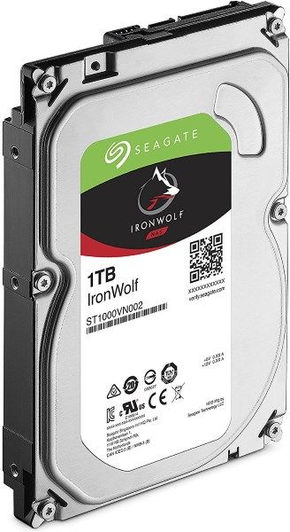 Жорсткий диск 3.5"   1TB Seagate IronWolf NAS   5900rpm, SATA 3, 64MB  (ST1000VN002)
