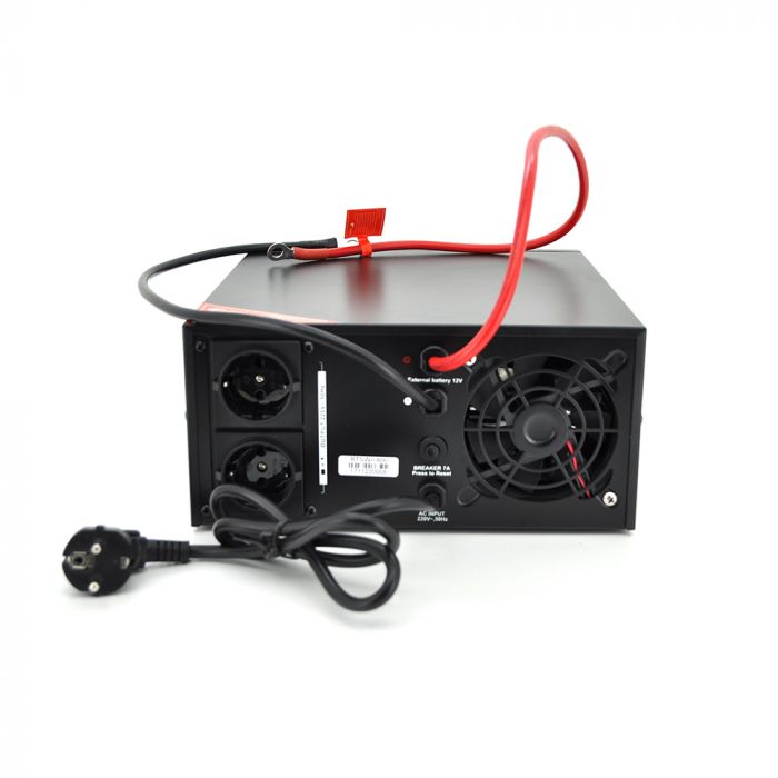 
					Інвертор з правильною синусоїдою RITAR RTSWrl-600 (420Вт) , 12В з переключенням струму заряду 10A і 20 A (360*330*230) 9,6 кг (290*255*120)