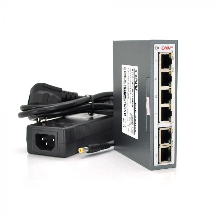 
					4х портовий PoE Гбіт комутатор ONV-POE33064P, 4xPoe1000Мбіт + 2х1000 Мбіт, IEEE802.3af / at, загальна потужність 65 Вт