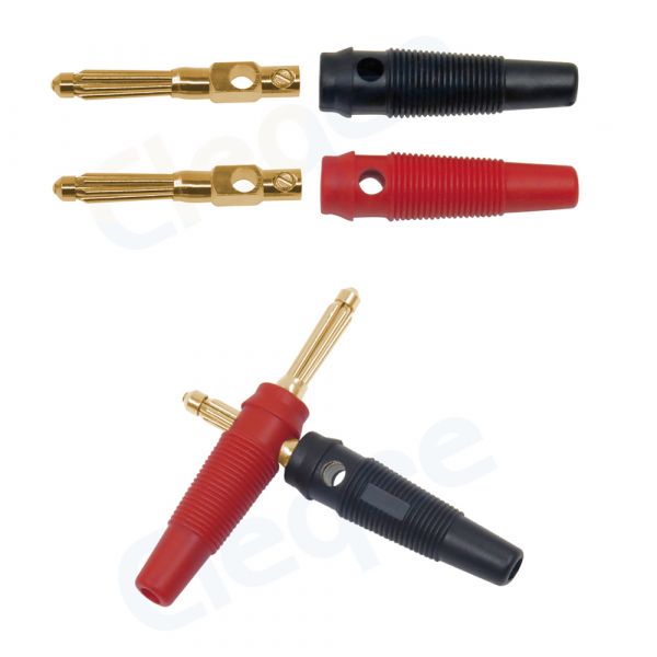 
					Наконечник кабельний, гвинтова фіксація, ізолятор: ПВХ, діаметр 4 мм, позолочений штекер, 220V / 50A, червоний, 100 штук в упаковці, ціна за штуку