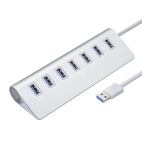 
					Хаб USB 3.0 алюмінієвий, 7 портів, 20 см, заряд до 900mAh, підтримка до 2TB, Пакет