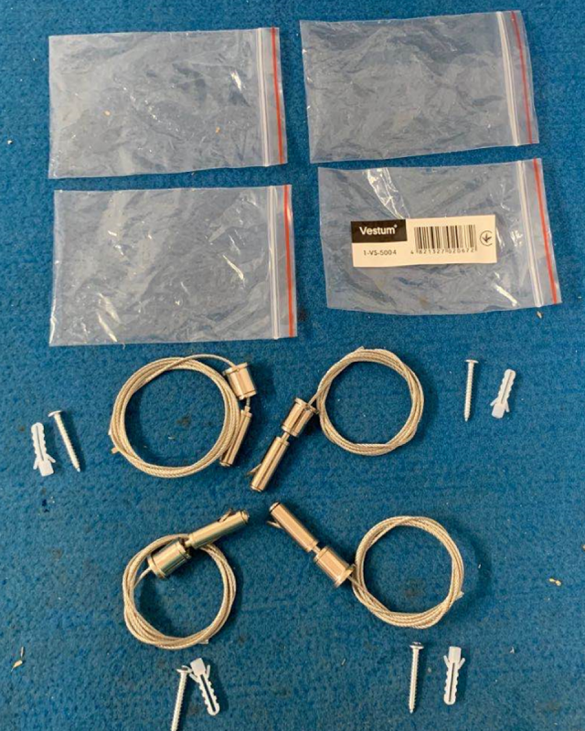 Комплект для подвесного монтажа панелей 600х600