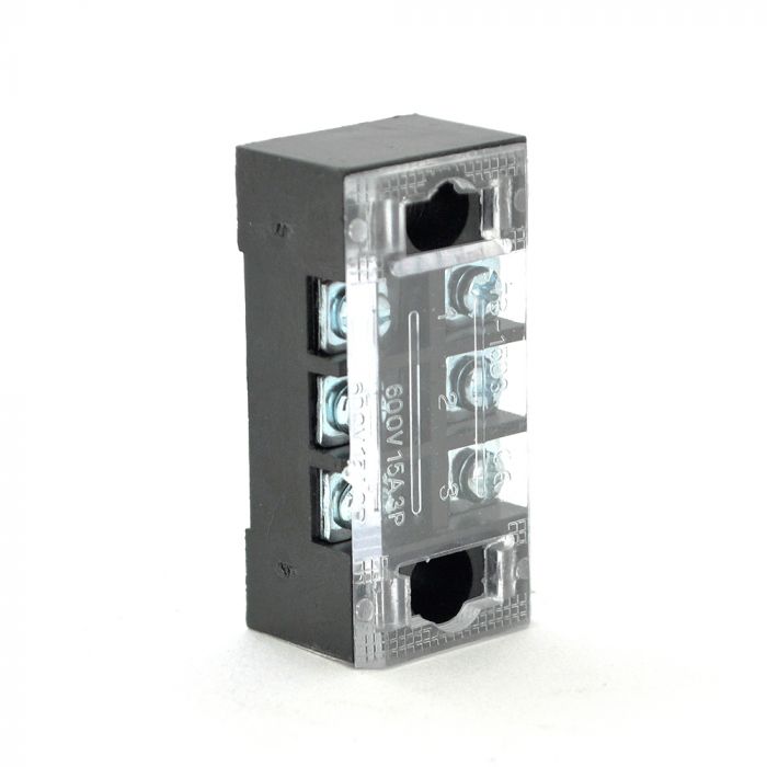 
					Клемна колодка 3-розрядна TB-1503 15A / 600V, перетин дроту 0,5-1,5мм2, 100 шт в упаковці, ціна за штуку