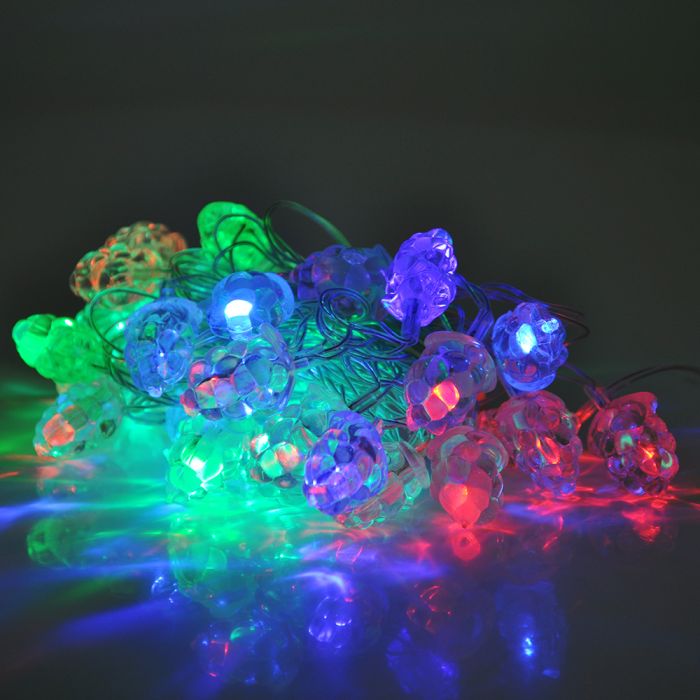 
					Гірлянди 40LED (Сніжок) Red / Green / Blue, 1 режим, 5метров, прозора ізоляція, BOX