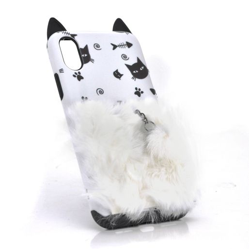 
					Накладка Кот пушистый хвост (смарт кольцо) iPhone X