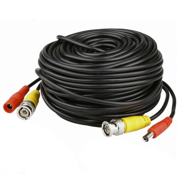 
					Патчкорд комбінований коаксіальний + живлення BNC + DC 40m, чорний, Q30