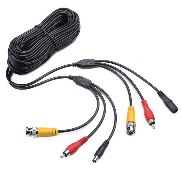 
					Патчкорд комбінований коаксіальний + живлення + звук BNC + DC + AV 15m, чорний, Q100