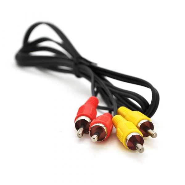 
					Кабель Audio-Video 2хRCA (тато) => 2хRCA (тато), CCA, круглий, Black, 1,0 м, (Пакет)