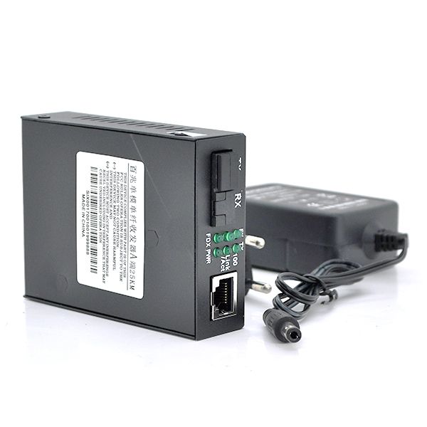 
					Медіаконвертер YOSO A (IC + 113), 1310 WDM одноволоконний Full / Half duplex, SC 25km (-40 + 85 ° C), + блок живлення 5V 1A Q50