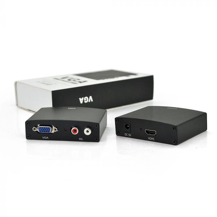 
					Активний конвертер  HDMI (output) на VGA(input) + Audio Adapter, Black, 4K / 2K, Пакет