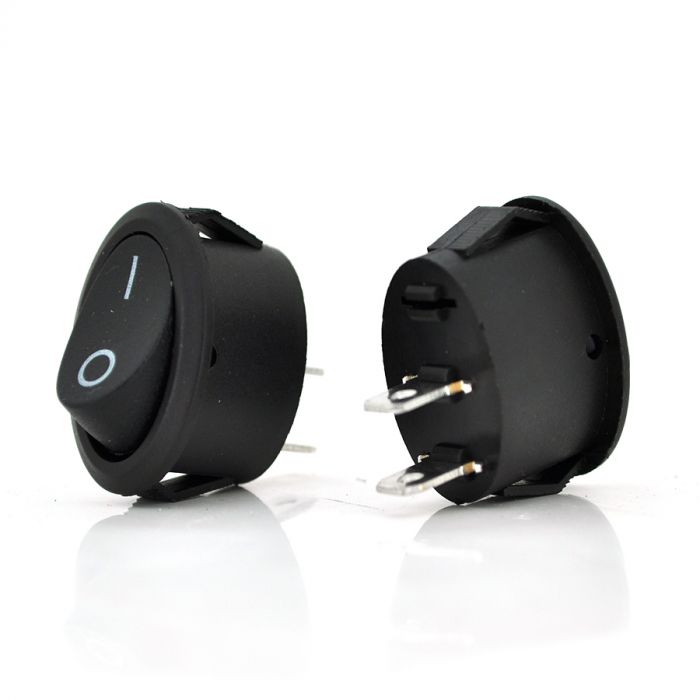 
					Перемикач ON-OFF KCD1-301, 250VAC /10A, 2 контакта, Black, Q200