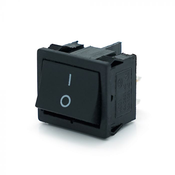 
					Перемикач  ON-OFF KCD1-104, 250VAC / 6A, 4 контакта, Black, Q100