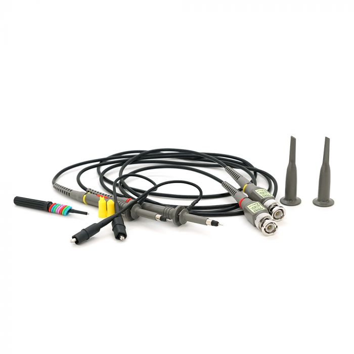 
					Щупи P6100 Premium якість + крокоділли + BNC- роз'єми, 2 щупа в комплекті