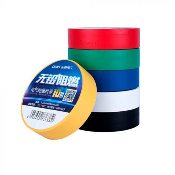 
					Ізолента CHNT 0,16 мм*18 мм*10 м (синя), 600v, temp: -5°С/+ 80°С, 10 шт. в уп. ціна за упак.